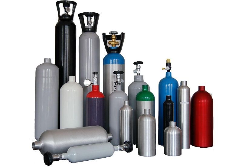 Технические газы в баллонах