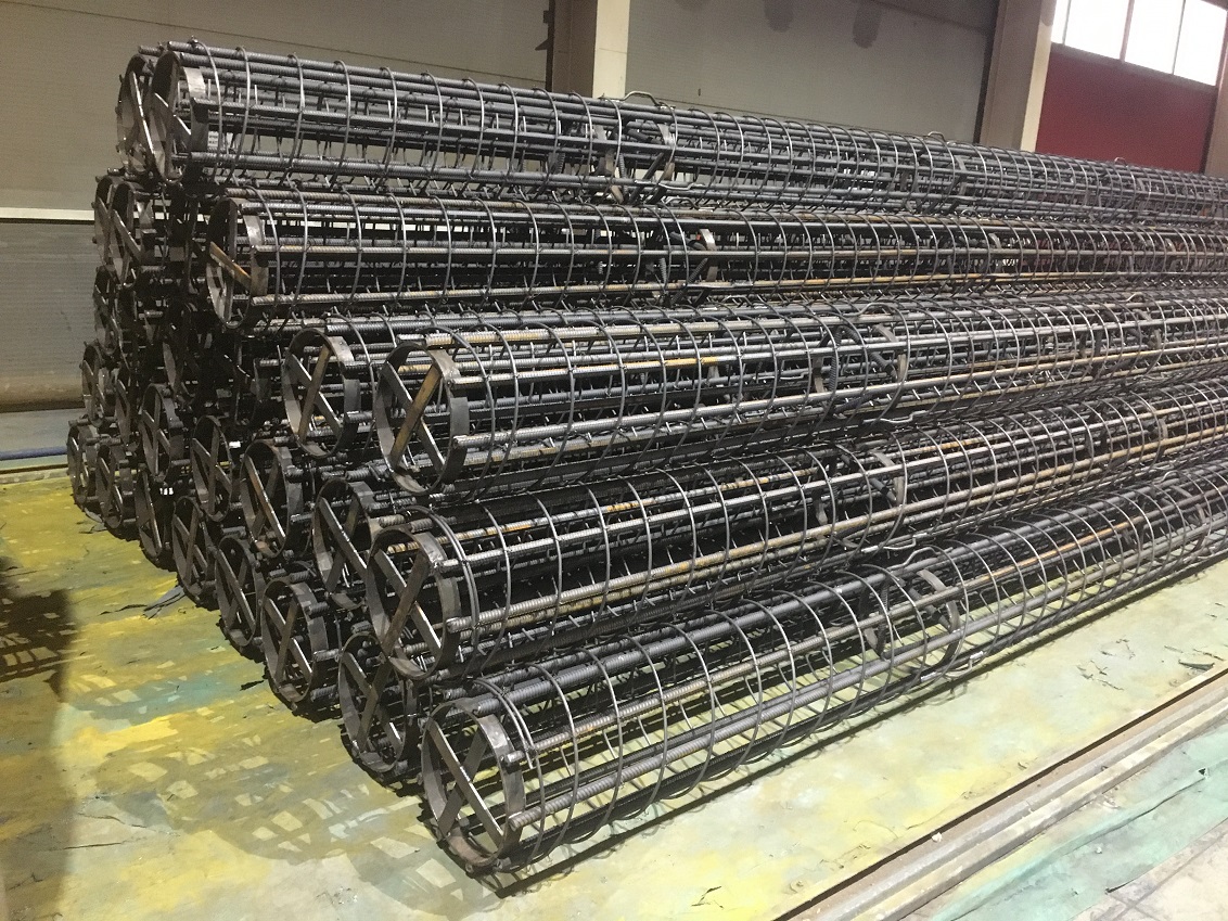 Изготовление каркаса для буронабивной сваи.